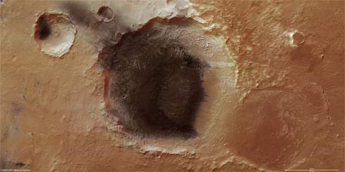 Cratera de impacto em Marte