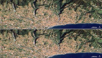 Imagem de satélite da Ilha da Madeira