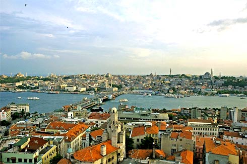 Vista panorâmica da cidade de Istambul