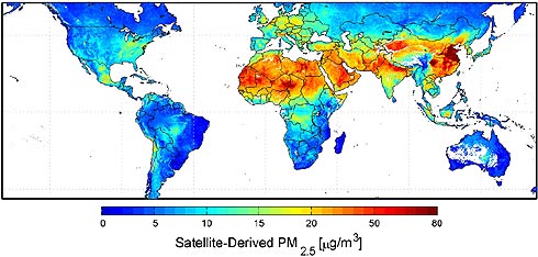 Mapa de micropoluentes PM2.5