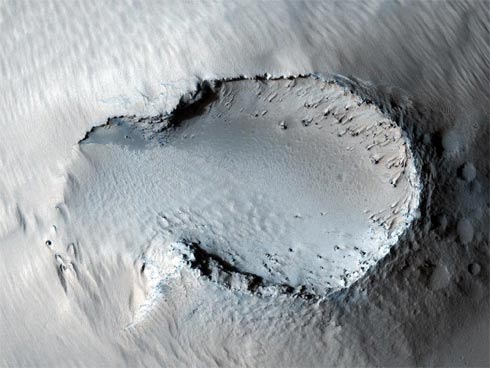 Cone vulcânico em Marte