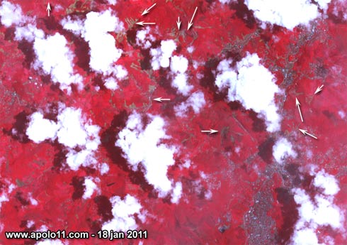 Imagem de satélite Nova Friburgo em 2011
