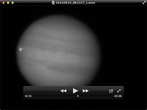 Impacto de asteroide contra o planeta Júpiter