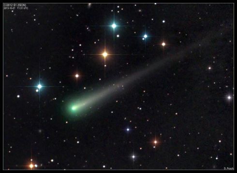 Cometa ISON registrado em 27 de outubro de 2013