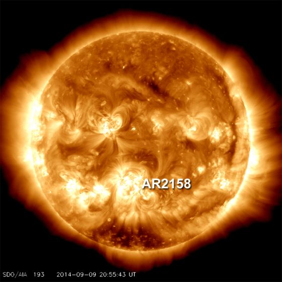 mancha solar AR2158