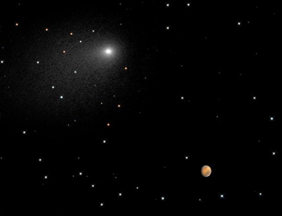 Imagens cometa Siding Spring