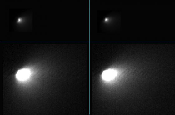 Imagem do cometa Siding Spring feita pela MRO