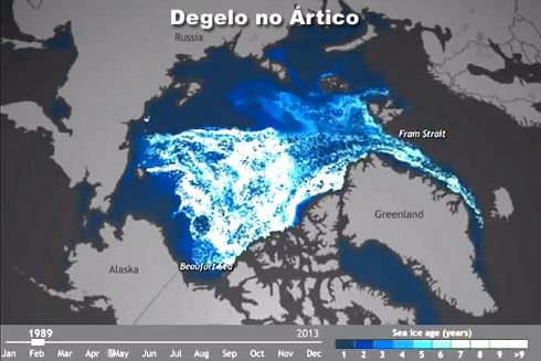 Degelo no Ártico
