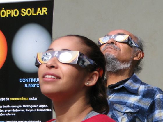 Dois observadores Solares em São Paulo