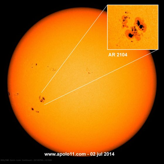 Mancha Solar AR 2104