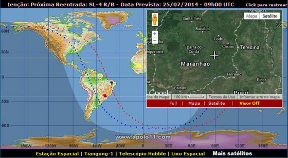 Rastreio do satlite russo Foton-M4