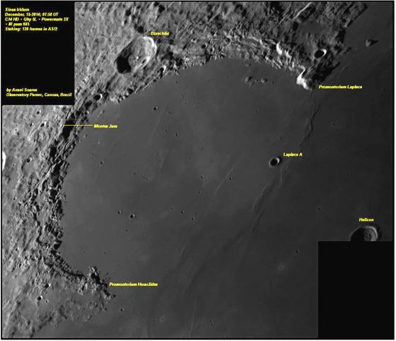 Foto da região lunar de Sidus Iridum
