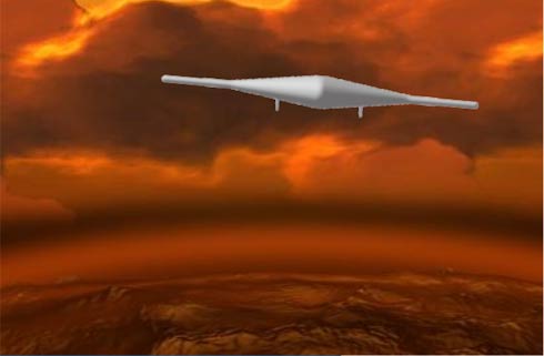 VANT - Drone Inflável em Vênus - Rasante na alta atmosfera