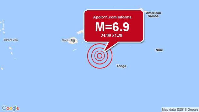 Forte terremoto atinge Fiji, a 99 km de Ndoi Island
