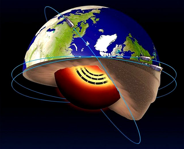 Jaot de Ferro no Nucleo da Terra