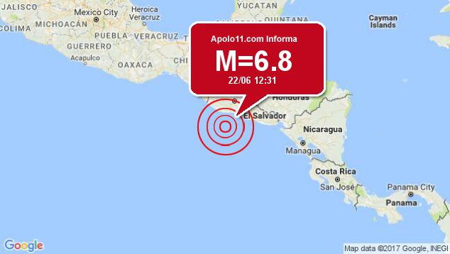 Forte terremoto atinge Guatemala, a 38 km de Puerto San Jose