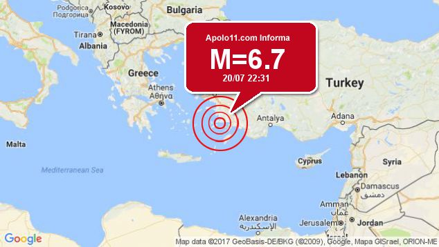 Forte terremoto atinge Turquia, a 10 km de Bodrum