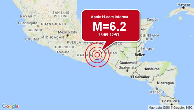 Forte terremoto atinge México, a 19 km de Matias Romero