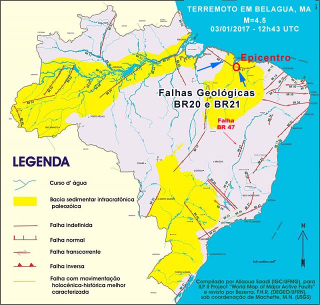 Terremoto no maranhao - Falha Geologica no local