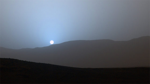 Por do Sol em Marte