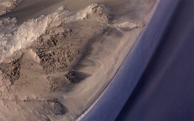 Valles Marineris: acao do vento na paisagem marciana