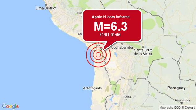 Forte terremoto atinge Chile, a 76 km de Putre