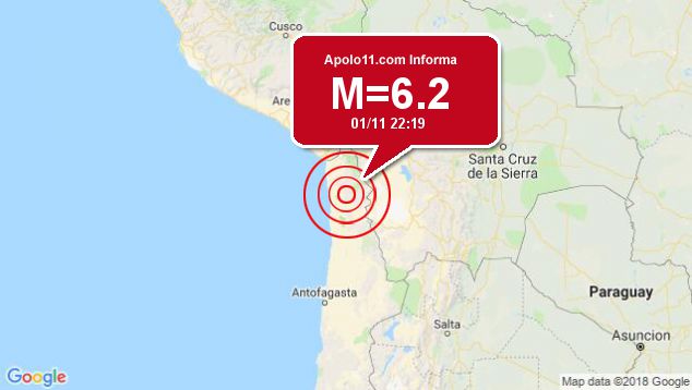Forte terremoto atinge Chile, a 89 km de Iquique