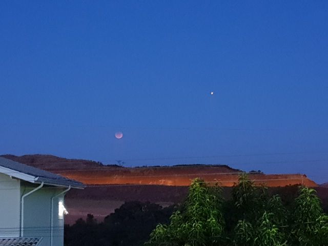 Eclipse Lunar visto de Pocos de Caldas, MG