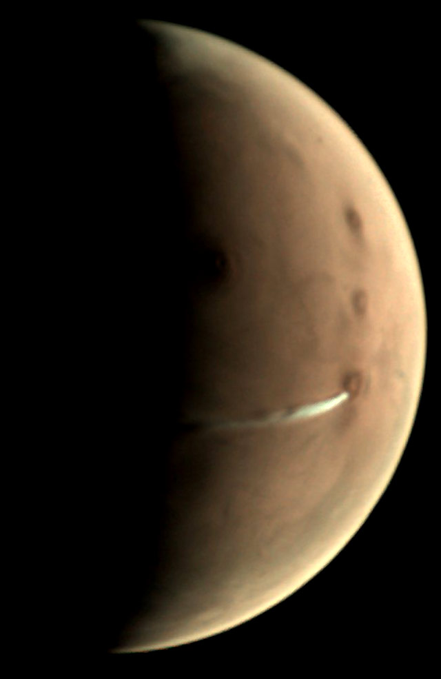 Nuvem misteriosa em Marte
