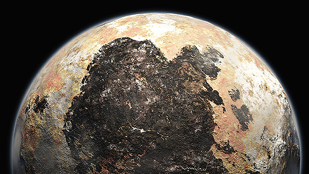 Plutao visto pela sonda interplanetaria New Horizons