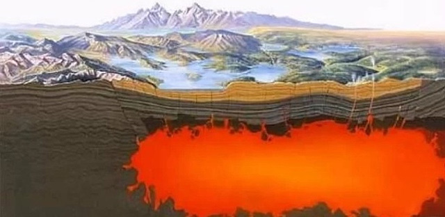 Magma abaixo de Laguna del Maule