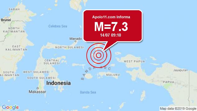 Forte terremoto sacode Indonésia, a 102 km de Laiwui