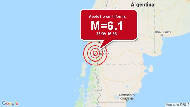 Forte terremoto atinge Argentina, a 42 km de Villa La Angostu