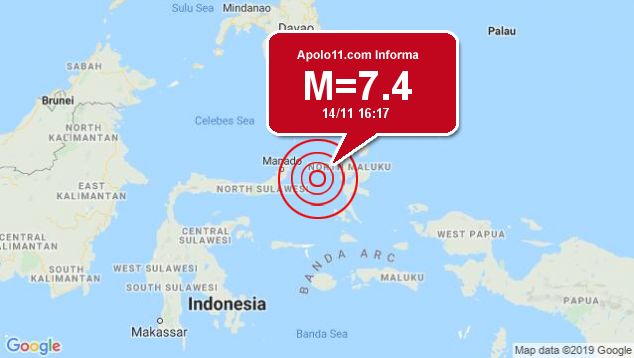 Forte terremoto atinge Indonésia, a 133 km de Kota Ternate