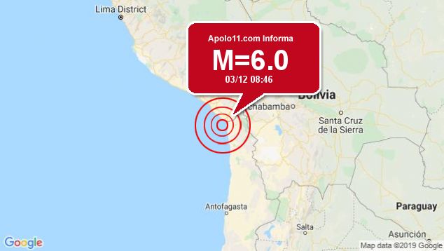 Forte terremoto sacode Chile, a 37 km de Arica