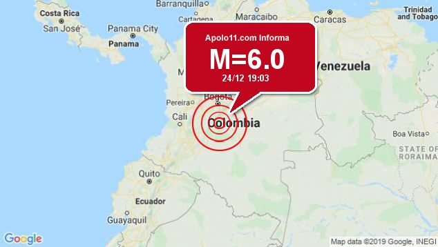 Forte terremoto sacode Colômbia, a 4 km de Lejanias