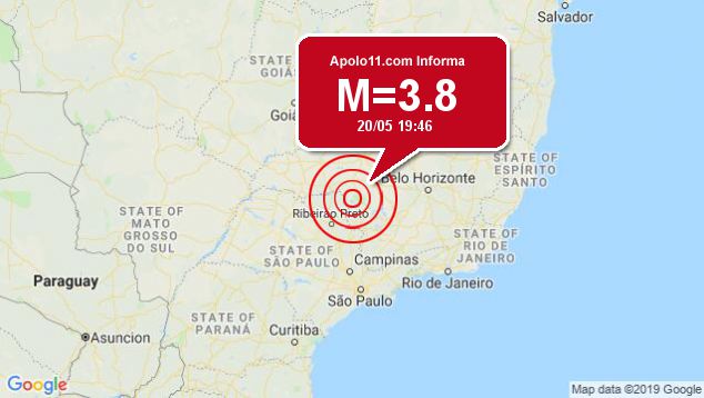 Terremoto de 3.8 pontos é registrado a 14 km de Delfinópolis, MG