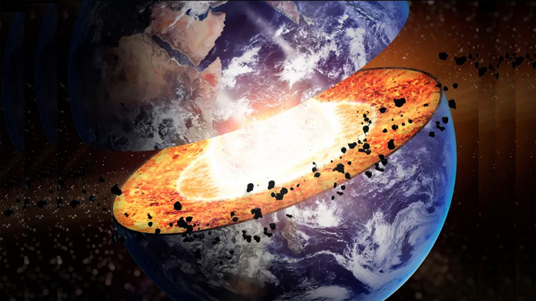 Pesquisadores acreditam que até 1 bilhão de toneladas de gás primordial estejam armazenadas no núcleo da Terra. Crédito da Imagem: Shutterstock.