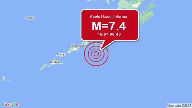 Forte terremoto sacode Alasca, a 106 km de Sand Point