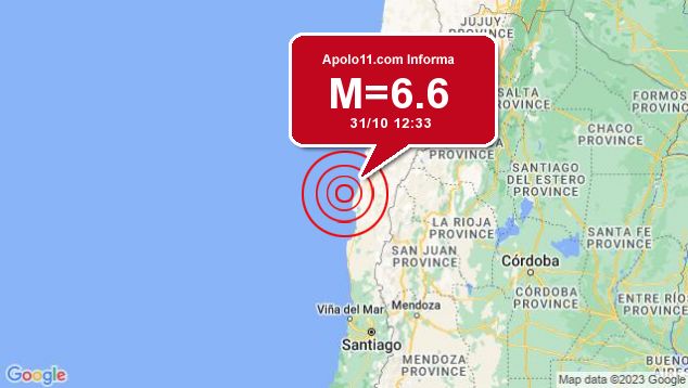 Forte terremoto sacode na regio do Chile, em local incerto