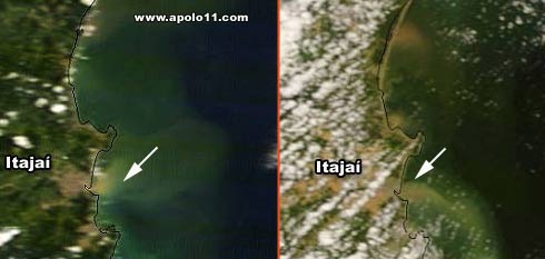 Comparação de Imagens de satélites de Santa Catarina