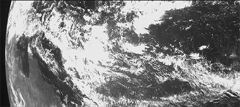 Foto da Terra vista pela Chandrayaan-1