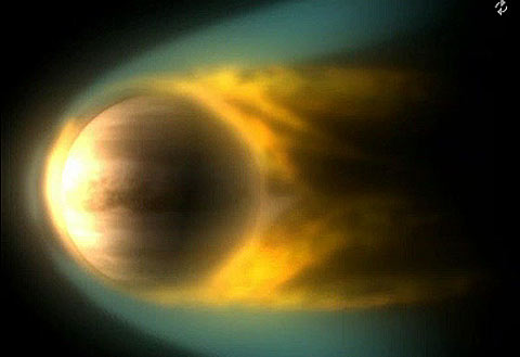 Interação entre o Sol e atmosfera de Vênus