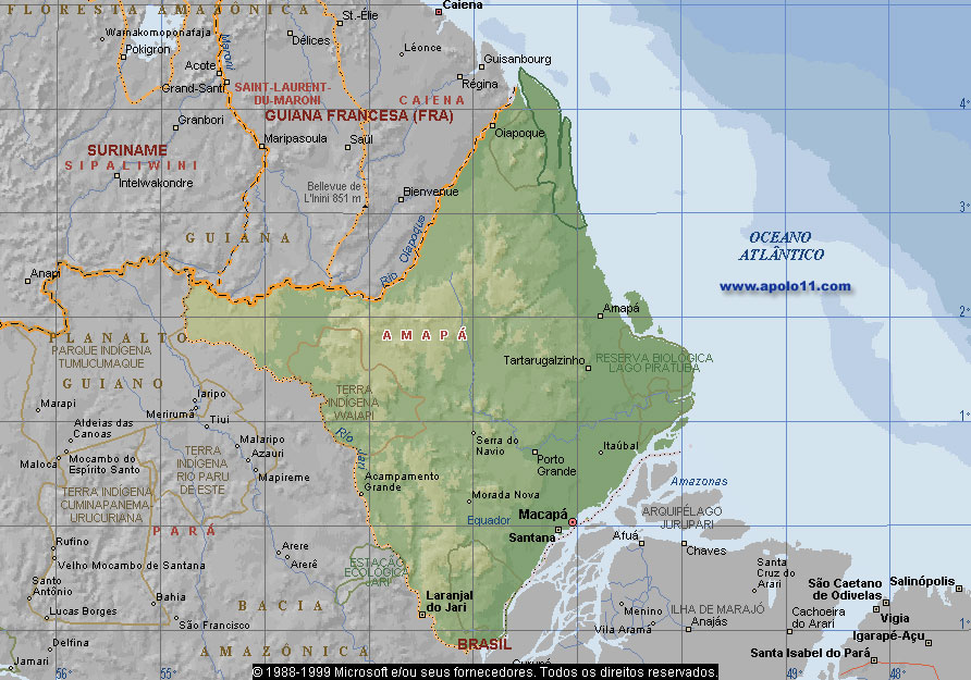 Mapa do Amapá